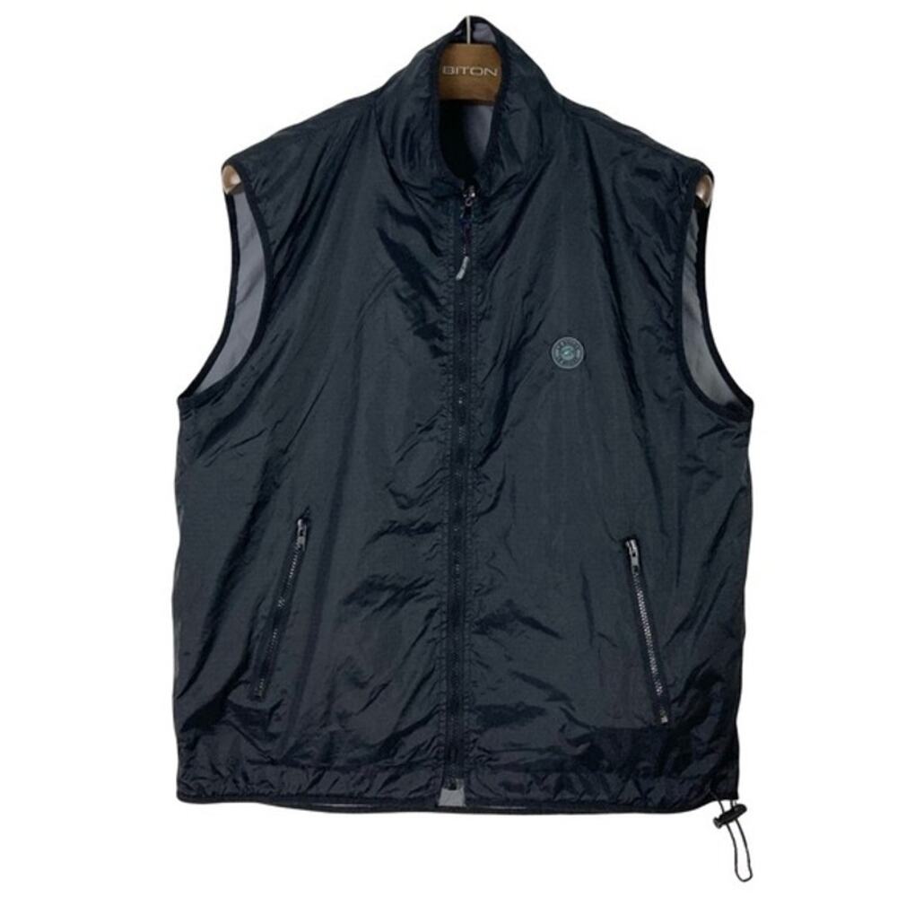 LE SHARK Vest Jacket L Reversible 2-IN-1 Windbreaker Waterproof Logo Black Grey